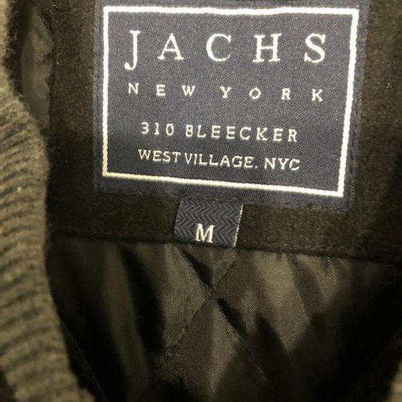 JACHS NEW YORK CHIC LUXE VARSITY LEATHER WOOL JACKET SIZE M - Picture 3 of 13